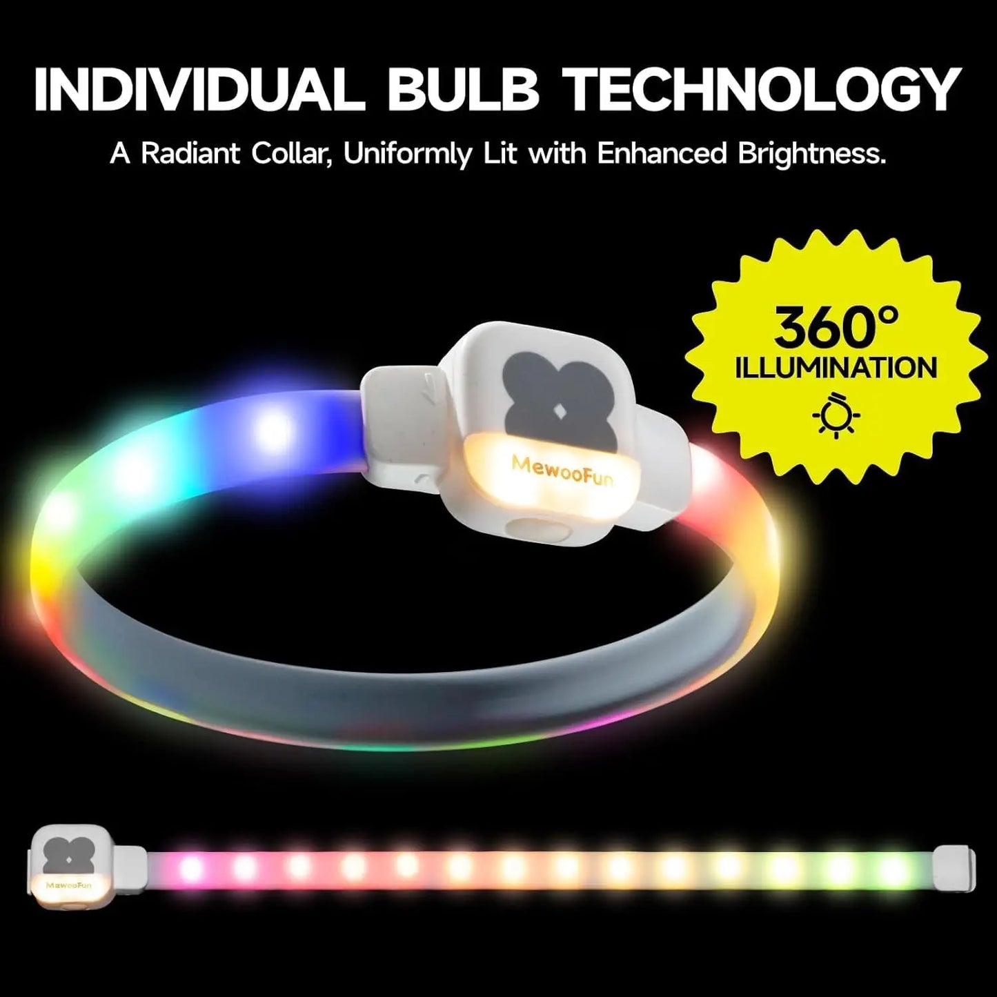 Light Up Dog Collar LED with USB Rechargeable Glow