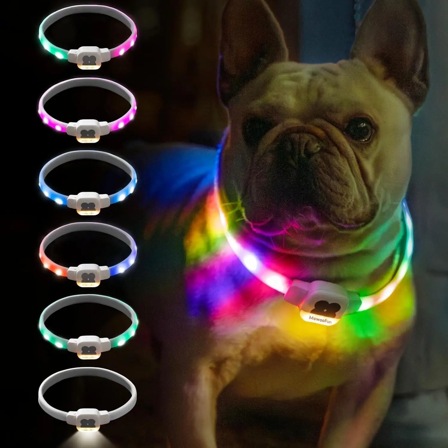 Light Up Dog Collar LED with USB Rechargeable Glow