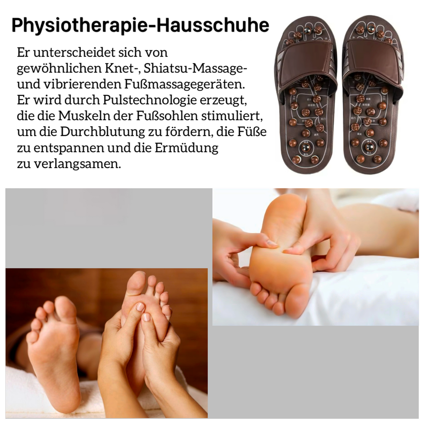 Orthopädische Massage-Hausschuhe
