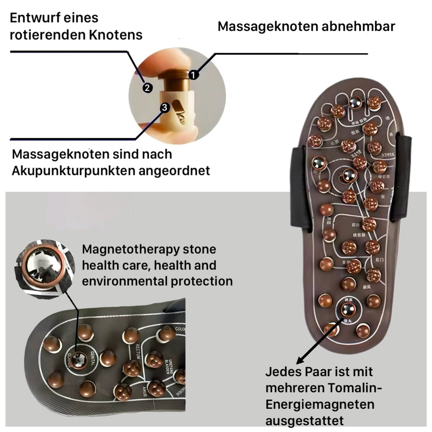 Orthopädische Massage-Hausschuhe